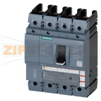 Автоматический выключатель 3VA5 UL frame 250 breaking capacity class M 35kA @ 480V 4-pole, line protection TM210, FTFM, In=70A overload protection Ir=70A fixed short-circuit protection Ii=10 x In N conductor unprotected without connection Siemens 3VA5270-