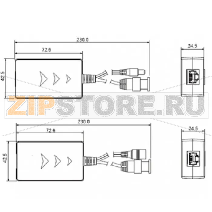 Приемо-передатчик HDCVI Dahua DH-PFM801 