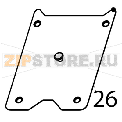 Lid Tecnoinox FR70E7 Lid Tecnoinox FR70E7Запчасть на деталировке под номером: 26