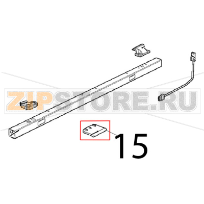 External glass pushing plate Unox XVC 205E External glass pushing plate Unox XVC 205EЗапчасть на деталировке под номером: 15
