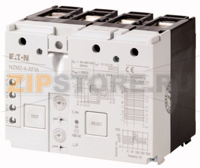 Расцепитель токов утечки, 0.3 -1A AC-DC чувствительные, 4P Eaton NZM2-4-XFIA 