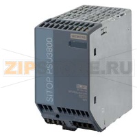SITOP, стабилизированный блок питания PSU3800 24V/17A , вход: 3х-фазный  ~400-500 В, выход:  =24 В/17 A, оптимизирован для батарей Siemens 6EP3436-8UB00-0AY0