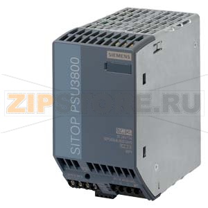 SITOP, стабилизированный блок питания PSU3800 24V/17A , вход: 3х-фазный  ~400-500 В, выход:  =24 В/17 A, оптимизирован для батарей Siemens 6EP3436-8UB00-0AY0 