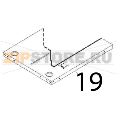 Bottom plate Angelo Po 0A1FR1G Bottom plate Angelo Po 0A1FR1GЗапчасть на деталировке под номером: 19