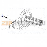 Плата управления подмотки ленты с двигателем и шпинделем Zebra ZT230