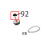 Tapping screw, P, NI(FW)Φ3*8, tap III, #1-092430-00 Godex RT700