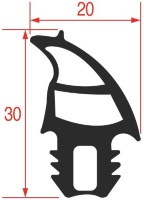 УПЛОТНИТЕЛЬНАЯ РЕЗИНА ДЛЯ 20-УРОВНЕВОЙ ПЕЧИ