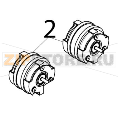 Motore elettrico ad inversione di marcia Tecnoeka KF 966 D AL UD Motore elettrico ad inversione di marcia Tecnoeka KF 966 D AL UDЗапчасть на деталировке под номером: 2