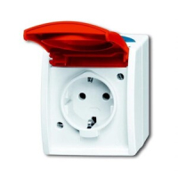 Розетка 16 А, 250 В, IP44, монтаж: открытый, серая/сине-зелёная ABB 2CKA002083A0825