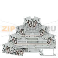 КЛЕММА ЧЕТЫРЕХРЯДНАЯ МОТОРНАЯ, ПРУЖИННОЕ ПОДСОЕДИНЕНИЕ: 0.08 - 2.5 MM2, ШИРИНА: 5.2 MM, СЕРАЯ Siemens 8WH2040-4LF00