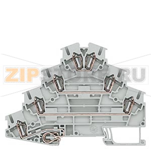 КЛЕММА ЧЕТЫРЕХРЯДНАЯ МОТОРНАЯ, ПРУЖИННОЕ ПОДСОЕДИНЕНИЕ: 0.08 - 2.5 MM2, ШИРИНА: 5.2 MM, СЕРАЯ Siemens 8WH2040-4LF00 