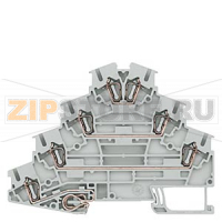 КЛЕММА ЧЕТЫРЕХРЯДНАЯ МОТОРНАЯ, ПРУЖИННОЕ ПОДСОЕДИНЕНИЕ: 0.08 - 2.5 MM2, ШИРИНА: 5.2 MM, СЕРАЯ Siemens 8WH2040-4LF00