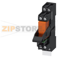КОМПАКТНОЕ ВТЫЧНОЕ РЕЛЕ 1DC 24V, 2 П КОНТАКТА, СВЕТОДИОД КРАСНЫЙ, СТАНДАРТНЫЙ ЦОКОЛЬ ВИНТОВЫЕ КЛЕММЫ, Siemens LZS:RT4A4L24