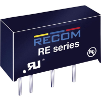 Преобразователь DC/DC, печатный монтаж, 12 В/DC, 5 В/DC, 200 mA, 1 Вт Recom RE-1205S
