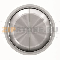 Клавиша для двухклавишных выключателей/переключателей/кнопок, хром ABB 2CLA861100A1401