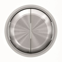 Клавиша для двухклавишных выключателей/переключателей/кнопок, хром ABB 2CLA861100A1401