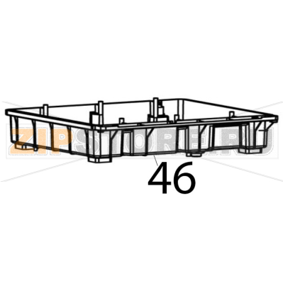Evaporator holder Bartscher RT-78B-8 Evaporator holder Bartscher RT-78B-8Запчасть на деталировке под номером: 46