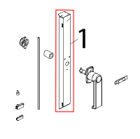 Colonnina laterale DX inox Unox XV 203G
