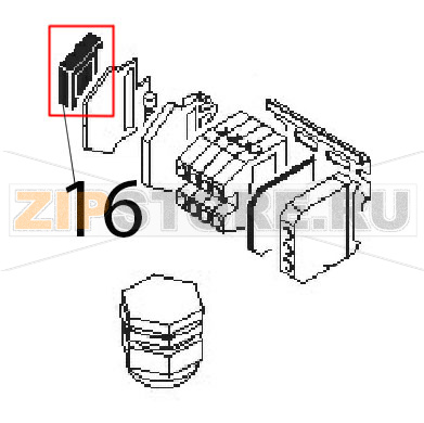 Blocchetto terminale Angelo Po 0G1BR3E Blocchetto terminale Angelo Po 0G1BR3EЗапчасть на деталировке под номером: 16