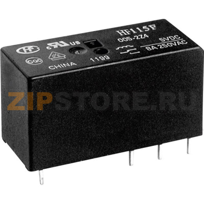 Реле электромагнитное 12 В/DC, 16 А, 1 шт Hongfa HF115F/012-1ZS3B(610) 