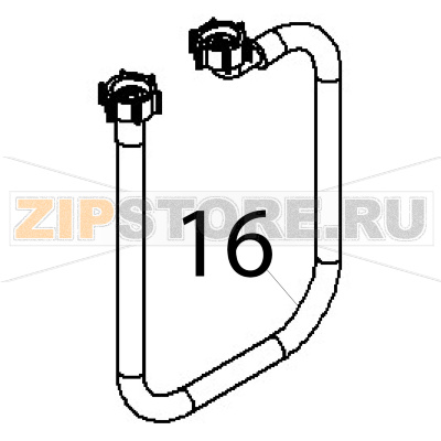 Pipe Angelo Po 091CP1E Pipe Angelo Po 091CP1EЗапчасть на деталировке под номером: 16