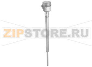 Датчик предельной вибрации Vibration Limit Switch LVL-B2 Pepperl+Fuchs General specificationsMeasuring methodA piezoelectric drive excites the vibrating rod of the device to its resonance frequency. If medium covers the vibrating rod, the rod's vibrating amplitude changes (the vibration is damped). The electronics of the device compare the actual amplitude with a target value and indicates whether the vibrating rod is vibrating freely or whether it is covered by medium.Equipment architectureThe measuring system consists of:- the device with electronic insert- a supply point- the connected control systems, switching units, signalling systems (e. g. lamps, horns, PCS, PLC, etc.)Construction typedevice with pipe extensionOperating modeMAX = maximum safety:The device switches if the probe is covered or if the supply voltage is disconnected in a safety-oriented manner (signal on alarm).example application: overspill protectionMIN = minimum safety:The device switches if the probe is uncovered or if the supply voltage is disconnected in a safetyoriented manner (signal on alarm).example application: dry-running protectionSupplyRated voltageelectronic insert FEM22 (E5): 10 ... 45 V DCelectronic insert FEM24 (WA): 19 ... 253 V AC, 50/60 Hz or 19 ... 55 V DCRippleelectronic insert FEM22 (E5): max. 5 V, 0 ... 400 HzCurrent consumptionelectronic insert FEM22 (E5): max. 18 mAReverse polarity protectionseparation voltage 2.2 kVElectrical specificationsSurge protectionelectronic insert FEM22 (E5) : overvoltage category IIIInputInput signalprobe covered - small amplitudeprobe not covered - large amplitudeMeasured variablelevel (according to the mounting location and the overall length)Measurement rangeThe measuring range depends on the mounting location of the device and the length of the pipe extension selected.The pipe extension is available in the following lengths: 500 mm, 1000 mm, 1500 mm, 20 inch, 40 inch, 60 inchOutputOutput signaldigitalGalvanic isolationInput/Other circuitselectronic insert FEM24 (WA)Directive conformityElectromagnetic compatibilityDirective 2014/30/EUEN 61326-1:2006 , EN 61326-2-3:2006Low voltageDirective 2014/35/EUelectronic insert FEM24 (WA) : EN 61010-1:2010ConformityElectromagnetic compatibilityNE 21Degree of protectionIEC 60529:2001Vibration resistanceEN 60068-2-27Climate classEN 60068, part 2-38, fig. 2aMeasurement accuracyMeasuring frequency700 ... 800 HzSwitching timewhen covering the sensor approx. 0.5 s, when uncovering the sensor approx. 1.0 sOperating conditionsInstallation conditionsInstallation positionsee section mounting positionProcess conditionsProcess temperature-40 ... 150 °C (-40 ... 302 °F)Medium pressure limits-1 ... 25 bar max. working pressure 25 bar, burst pressure 100 barThermal shock resistancemax. 120 KState of aggregationsolidsSolid contents&le &empty25 mmBulk density&ge 200 g/l, not fluidisedAmbient conditionsAmbient temperature-40 ... 70 °C (-40 ... 158 °F)Storage temperature-40 ... 85 °C (-40 ... 185 °F)Mechanical specificationsDegree of protectionIP66/IP67, NEMA 4XConnectiongland M20thread G1/2, NPT1/2MaterialF16 housing: PTB-FR, cover with transparent glass made of PA12, EPDM cover sealF18 housing: aluminum EN-AC-AlSi10Mg, plastic coatedcover seal: EPDMprocess connections, sensor: stainless steel 1.4435/316LMassdevice with F16 housing, electronic insert FEM24 (WA) and R1 thread:- 500 mm (20 inch) = approx. 1.3 kg- 1000 mm (40 inch) = approx. 2.0 kg- 1500 mm (60 inch) = approx. 2.6 kgDimensionsmax. &empty85 mm (3.3 inch), length 160 mm (6.3 inch) + LL = 500 mm, 1000 mm, 1500 mm, 20 inch, 40 inch, 60 inchProcess connectionthread R1, R1-1/2 acc. to DIN 2999thread 1-1/4 - 11-1/2 NPT, 1-1/2 - 11-1/2 NPT acc. to ANSI B 1.20.1Data for application in connection with hazardous areasEC-Type Examination CertificateKEMA 06 ATEX 0055Group, category, type of protection II 1/3D Ex ta/tc IIIC T170°C Da/DcDirective conformityDirective 2014/34/EUEN 60079-0:2012 , EN 60079-31:2009International approvalsIECEx approvalIECEx DEK 11.0068Approved forEx ta/tc IIIC T170°C Da/DcAccessoriesOptional accessoriesLVL-Z200 sliding sleeve for pressurized containerLVL-Z201 sliding sleeve for pressurized containerLVL-Z202 sliding sleeve for unpressurized containerLVL-Z203 sliding sleeve for unpressurized container