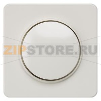 DELTA PROFIL ТИТАНОВО-БЕЛЫЙ ЦЕНТРАЛЬНЫЙ ЭЛЕМЕНТ ДИЗАЙНА ДЛЯ ДИММЕРА С ПОВОРОТНОЙ КНОПКОЙ 65X65MM Siemens 5TC8904