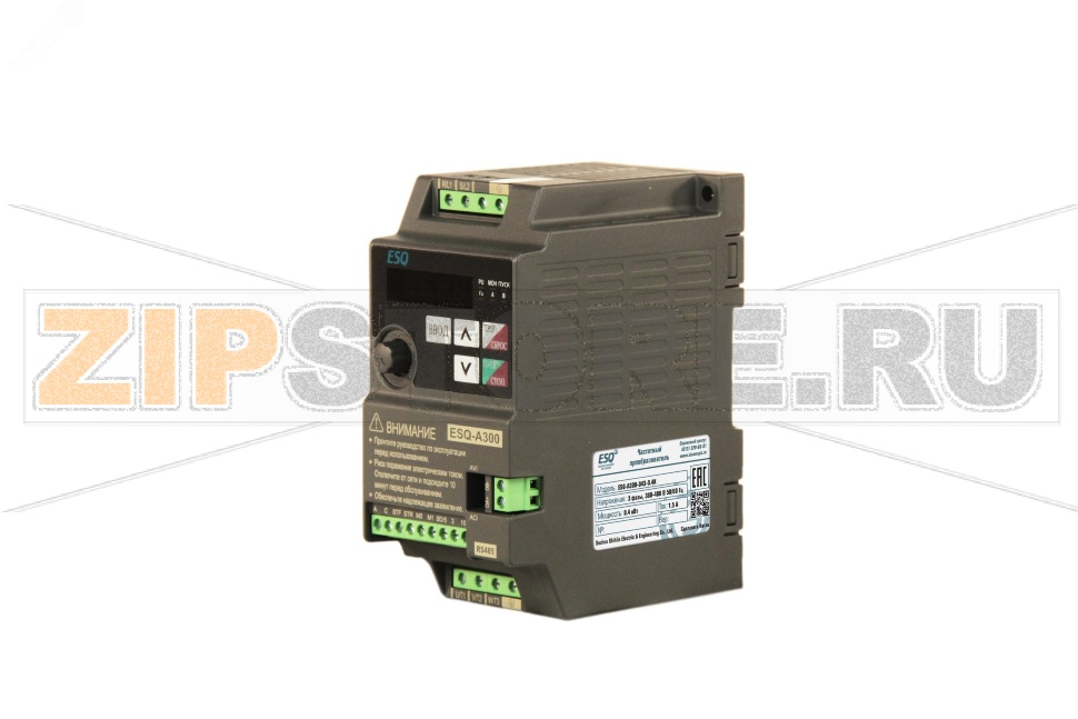 Преобразователь частоты 2.2 кВт, 380 В, 6 А, IP20 ESQ 08.04.304378 