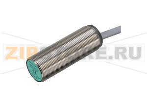 Индуктивный датчик Inductive sensor NXB8-18GM50-E2 Pepperl+Fuchs General specificationsSwitching functionNormally open (NO)Output typePNPRated operating distance8 mmInstallationflushOutput polarityDCAssured operating distance0 ... 6.48 mmReduction factor rAl 0.45Reduction factor rCu 0.4Reduction factor r304 0.7Output type3-wireNominal ratingsOperating voltage10 ... 30 VSwitching frequency0 ... 150 HzHysteresistyp. 5%Reverse polarity protectionreverse polarity protectedShort-circuit protectionpulsingVoltage drop&le 3 VOperating current0 ... 100 mAOff-state current0 ... 0.5 mA typ. 0.1 &microA at 25 °CNo-load supply current&le 15 mASwitching state indicatorLED, yellowAmbient conditionsAmbient temperature-25 ... 70 °C (-13 ... 158 °F)Mechanical specificationsConnection typecable PVC , 2 mCore cross-section0.34 mm2Housing materialbrass, nickel-platedSensing facePBTHousing diameter18 mmDegree of protectionIP67General informationScope of delivery2 hex nuts included