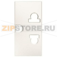 Розетка модульная EU/US стандарта, альпийский белый ABB 1078.80