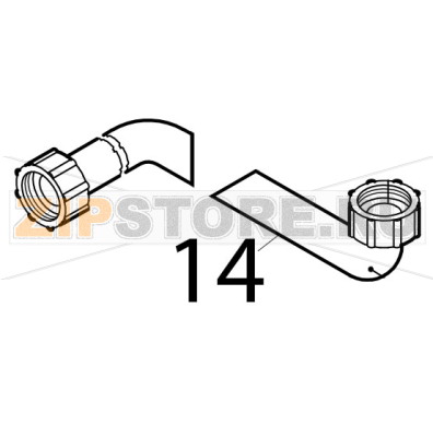 Inlet pipe Silanos N700 PS Inlet pipe Silanos N700 PSЗапчасть на деталировке под номером: 14