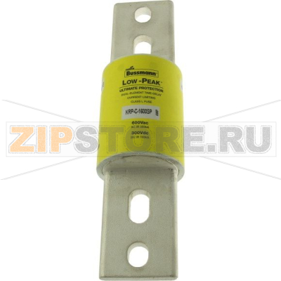 Предохранитель, 1800 A, AC 600 В, DC 300 В, 89x273 мм, L, UL Eaton LOW-PEAK TIME-DELAY 300K 