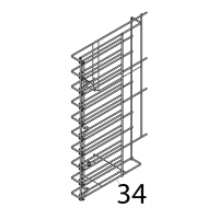 Lateral right trays support Piron P920RXS
