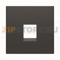 Накладка для телекоммуникационных розеток, чёрный бархат ABB 2CLA851700A1501