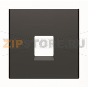 Накладка для телекоммуникационных розеток, чёрный бархат ABB 2CLA851700A1501 