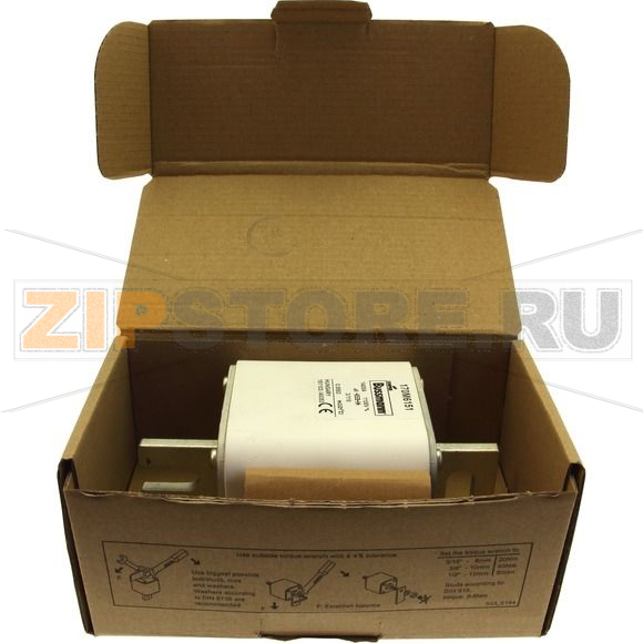 Предохранитель, 1250 A, AC 1100 В, 100 кА, size 3, 76x90x139 мм, aR, DIN, IEC Eaton FUSE 1250A 