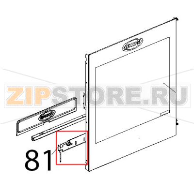 Profilo salvagoccia porta Unox XVC 515G Profilo salvagoccia porta Unox XVC 515GЗапчасть на деталировке под номером: 81