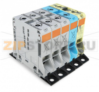POWER CAGE CLAMP Трехфазный комплект; с сильноточными клеммами 95 мм; с крепежными фланцами; медь; 95 мм; POWER CAGE CLAMP; 95,00 mm; многоцветные Wago 285-188
