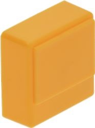 КНОПКА ЖЕЛТАЯ КВАДРАТНАЯ 23X23 MM 