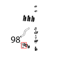Curva a 90°, raccordo scarico Unox XVC 1005P