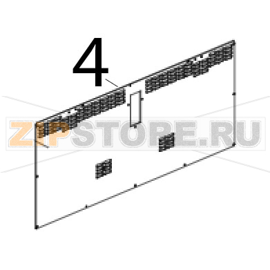 Schiena zincata L.M. rossella Unox XF 190 Schiena zincata L.M. rossella Unox XF 190Запчасть на деталировке под номером: 4