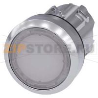 АКТУАТОР КНОПКИ С ВОЗМОЖНОСТЬЮ ПОДСВЕТКИ, 22MM, КРУГЛ., ГЛЯНЦЕВЫЙ МЕТАЛЛ, КНОПКА БЕЛАЯ ПЛОСКАЯ, БЕЗ ФИКСАЦИИ, С ГРАВИРОВКОЙ ЛАЗЕРОМ, КАСТОМИЗИРОВАННАЯ МАРКИРОВКА ИЛИ ГРАФИЧЕСКИЕ СИМВОЛЫ В СООТВЕТСТВИИ С ВЫБОРОМ В КОНФИГУРАТОРЕ SIRIUS ACT (CIN) Siemens 3SU