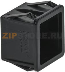 КОРПУС КВАДРАТНОЙ КНОПКИ, ЧЕРНЫЙ 