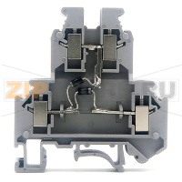 Клемма с 2-мя встроенными диодами 1N4007, серая CHIKU RUG/D-D