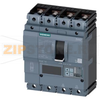 circuit breaker 3VA2 IEC frame 160 breaking capacity class  E Icu=200 kA @ 415 V 4-pole, line protection ETU860,  LSIG, In=160A overload protection Ir=63A ... 160A short circuit protection Isd=0,6...10xIn, Ii=1,5...12xIn Siemens 3VA2116-0KQ42-0AA0