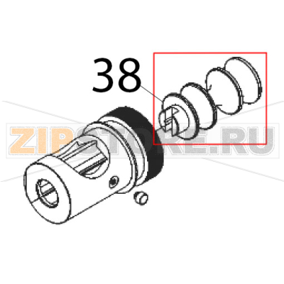 Шнек Sirman TC 12 E Шнек Sirman TC 12 EЗапчасть на деталировке под номером: 38