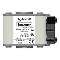 Предохранитель, 450 A, AC 690 В, 200 кА, size 2, aR, IEC UL Eaton FUSE 450A 690V 2BKN/50 AR UC