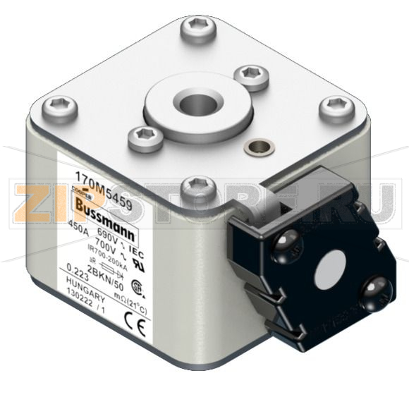 Предохранитель, 450 A, AC 690 В, 200 кА, size 2, aR, IEC UL Eaton FUSE 450A 690V 2BKN/50 AR UC 
