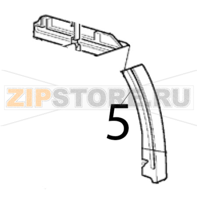 Rechte türführung Scotsman EC 126 AS Rechte türführung Scotsman EC 126 ASЗапчасть на деталировке под номером: 5