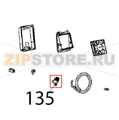 Water filter Ø: 10, MESH100 Unox XB 895 Water filter Ø: 10, MESH100 Unox XB 895Запчасть на деталировке под номером: 135